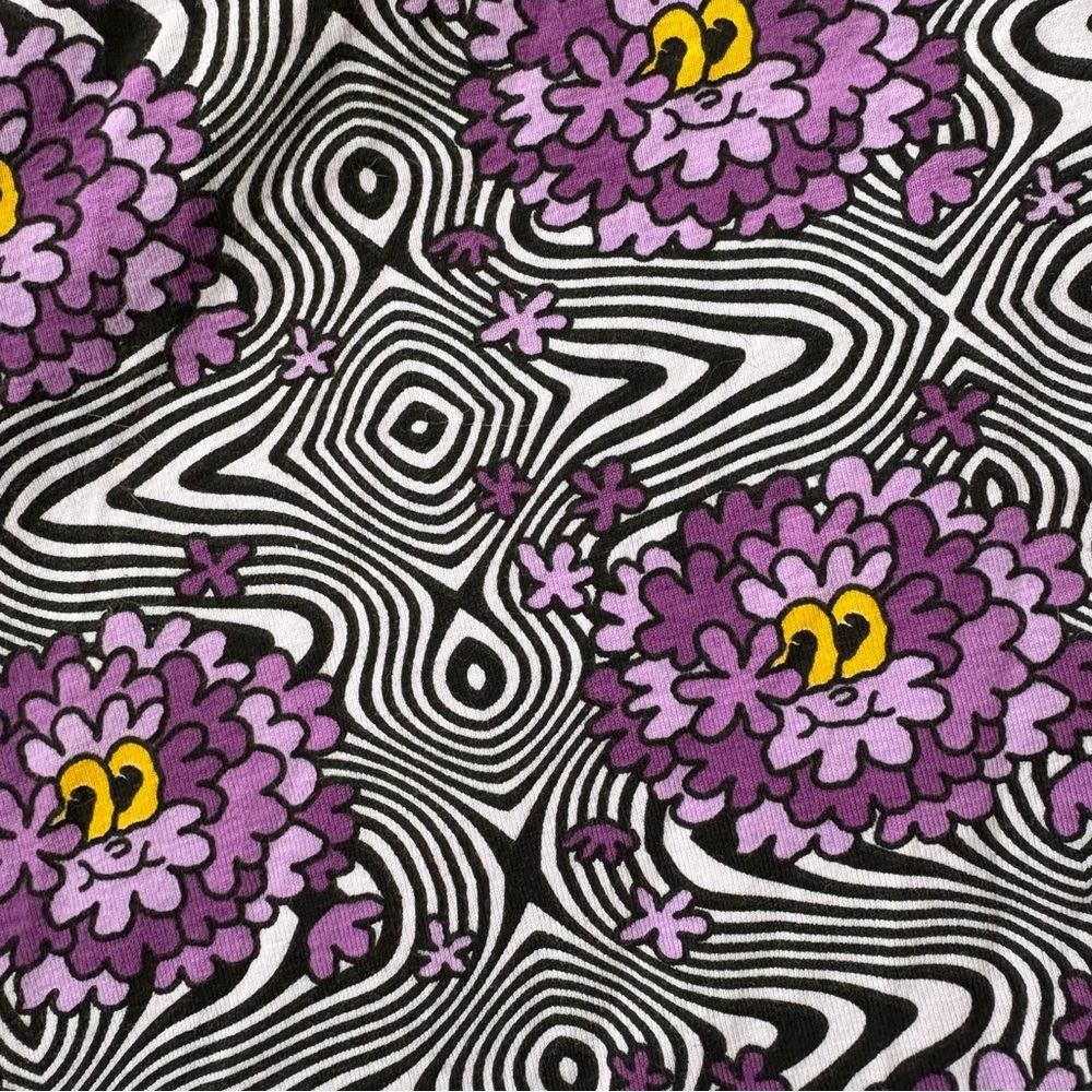 Nooworks Purple and Black Patterned Midi Dress - Picture 5 of 5